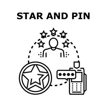 User rating loyalty program and identity pin code 스톡 일러스트