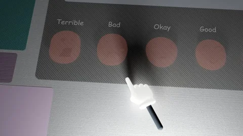 User Rating System Shows Okay Review Selection Stock Footage 319728945