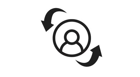 User Refresh or Switch Icon. Stock Illustration