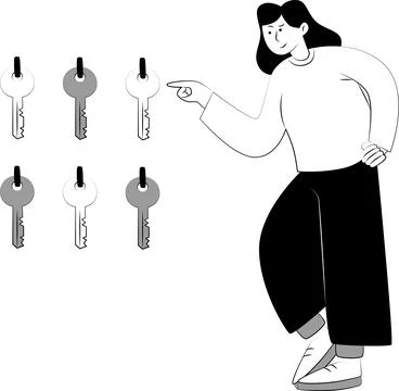 User Request Access Illustration Permission Authorization Control Иллюстрация