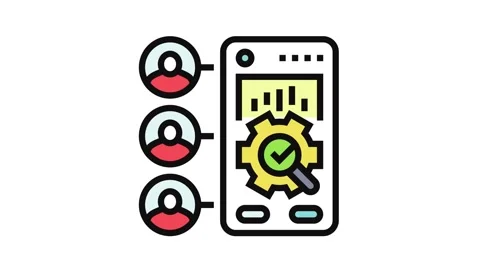 User research ux ui design color icon animation Stock Footage 326102656