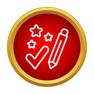 User review and feedback evaluation concept icon Stock Illustration