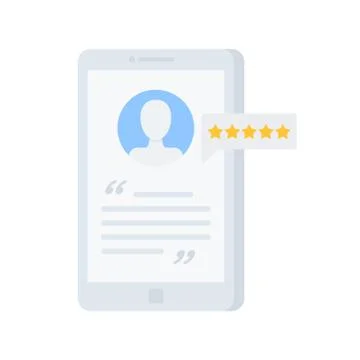 User review vector illustration Stock Illustration