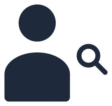 User Search Icon Vector Illustration Find Profile Symbol Commercial Visual .. Stock Illustration