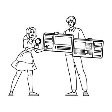 User search intent vector Stock Illustration