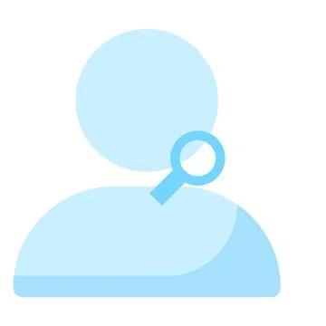 User search profile audit lookup account flat vector icon イラスト素材