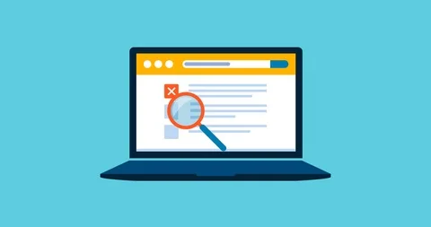 User searching web pages on a search engine Stock Footage 118091413