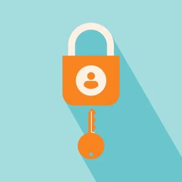 User Security Icon Illustrazione stock