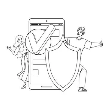 User Security Technology For Safe Info Vector Stock Illustration