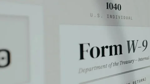 User selecting the Form 1040, U.S. Individual Income Tax Return Stock Footage 333444548