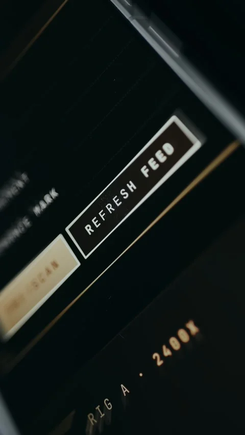 User selects digital option labeled Refresh Feed Stock Footage 334943303