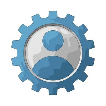 User setting illustration 스톡 일러스트