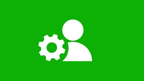 User setting profile configuration account management animation Stock Footage 330539469