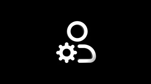 User settings 3D rendering rotating gear mechanism wheel for teamwork succe.. Stock Footage 313465853