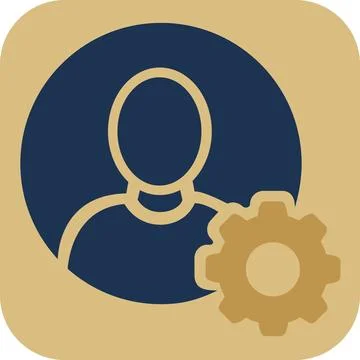 User settings and account management icon Stock Illustration