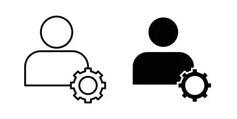 User settings icon Illustration designs pack for Web イラスト素材