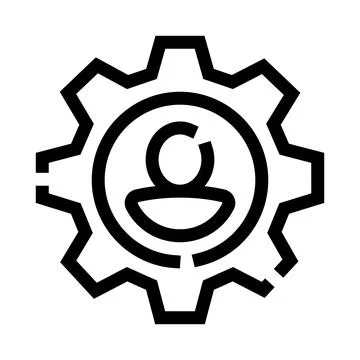 User settings icon showing individual customization options Stock Illustration