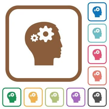 User settings simple icons Stock Illustration