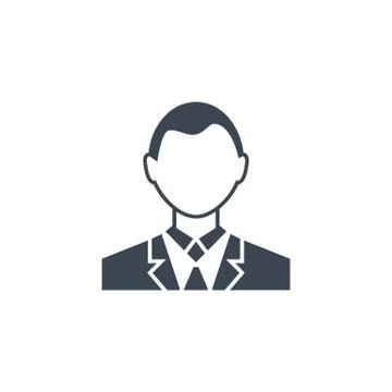 User Sign Flat related vector glyph icon. Stock Illustration