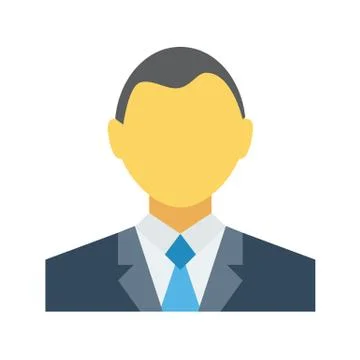 User Sign Flat Vector Icon Stock Illustration