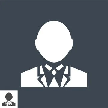 User Sign Flat Vector Icon Stock Illustration