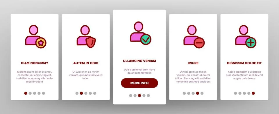 User Sign Onboarding Vector Stock Illustration