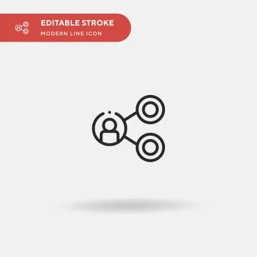 User Simple vector icon. Illustration symbol design template for web mobile U Stock Illustration