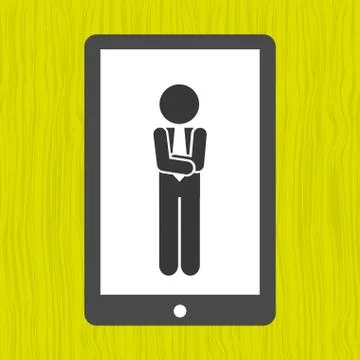 User smartphone  design Illustrazione stock