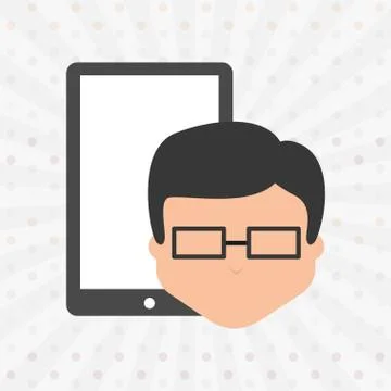 User smartphone  design Illustrazione stock