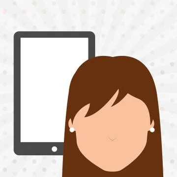 User smartphone  design Illustrazione stock