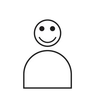 User smiley icon Stock Illustration