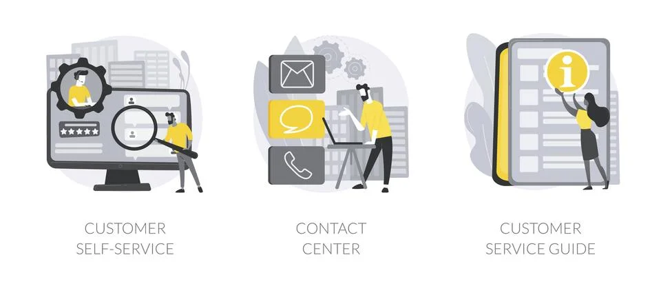 User support abstract concept vector illustrations. Stock Illustration