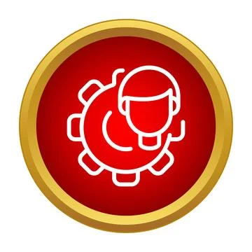 User support and technical service management icon Stock Illustration