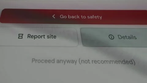 User taps the Details button, Loading threat details status Stock Footage 333833560