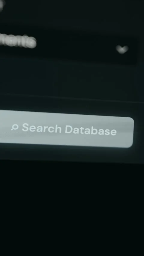 User taps the digital button Search Database Stock Footage 332054143