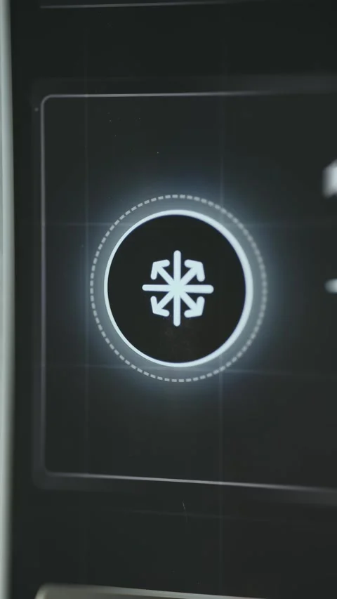 User taps the Snow icon Video stock 335476057