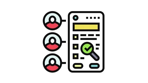 User testing ux ui design color icon animation Stock Footage 326102649