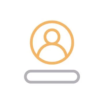 User thin line colour icon Stock Illustration