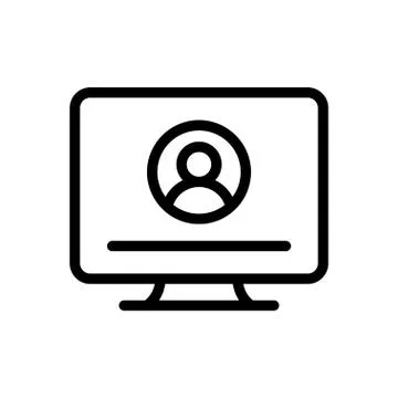 User thin line icon 스톡 일러스트