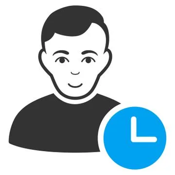 User Time Icon Stock Illustration
