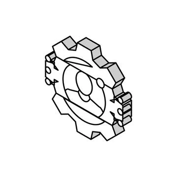 User training analyst isometric icon vector illustration Stock Illustration