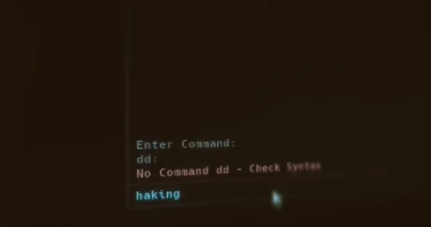 User trying to use a command line tool used for penetration testing Stock Footage 321765571