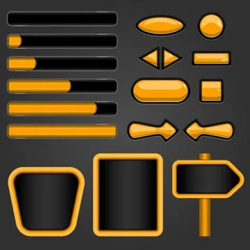 User unterface game design Stock Illustration