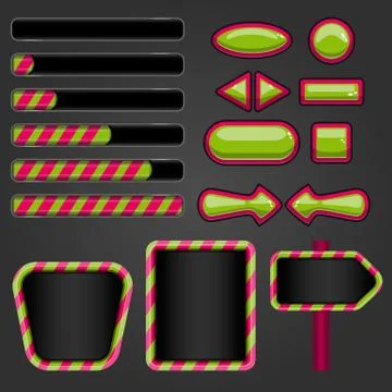 User unterface game design Stock Illustration