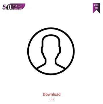 User vector icon. Best modern, simple, isolated, flat icon for website design or Stock Illustration