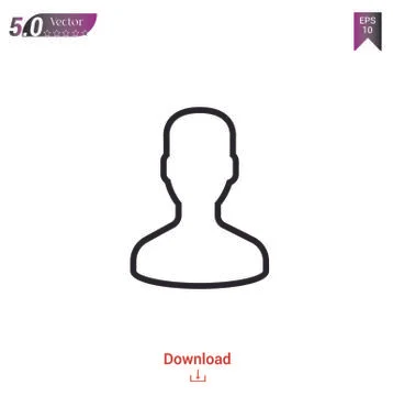 User vector icon. Best modern, simple, isolated, flat icon for website design or Illustrazione stock