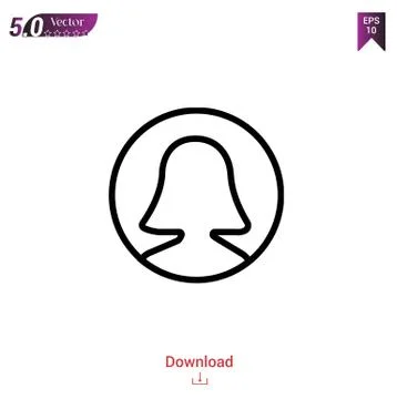 User vector icon. Best modern, simple, isolated, flat icon for website design or Stock Illustration