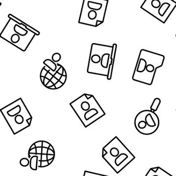 User Vector Seamless Pattern Stockillustratie