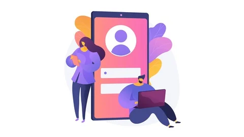 User verification 4K loop animation. Stock Footage 127861336