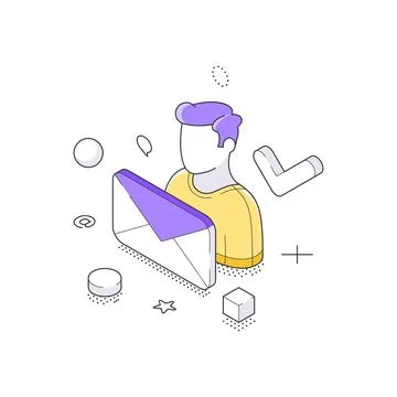 User Verification And Subscription Confirmation Checkmark Isometric Vector .. Stock Illustration